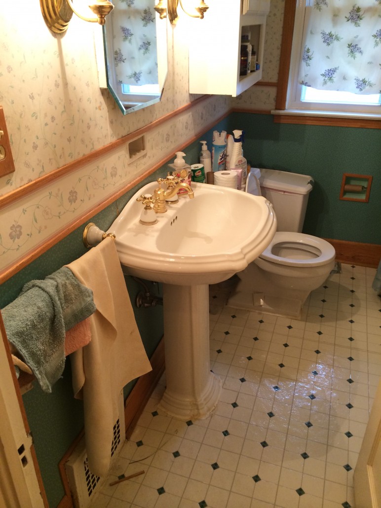 Before photo of bathroom