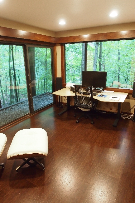 Basement home office remodel