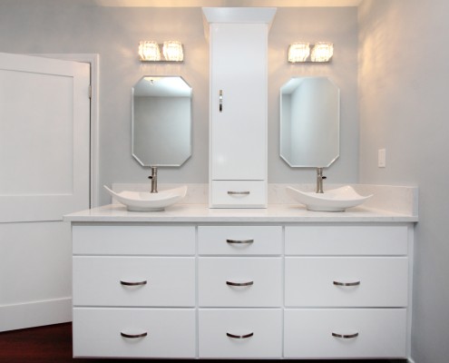 Custom floating vanity