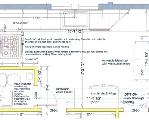after kitchen plan