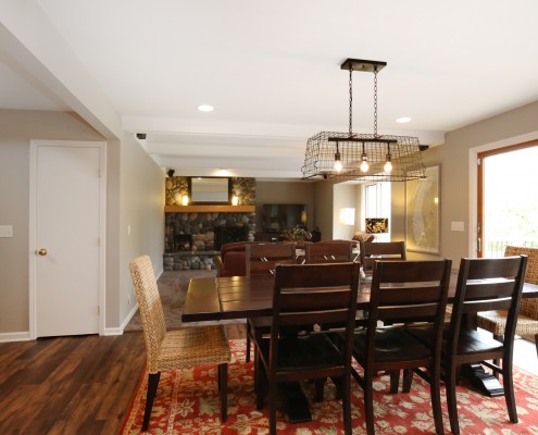 living and dining space