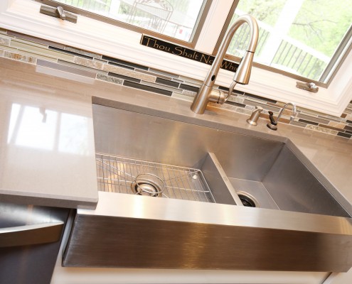stainless apron sink