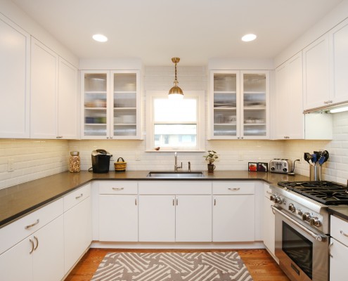 white cabinets