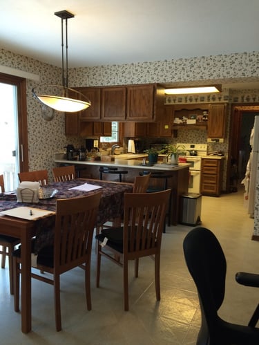 kitchen with bulkheads