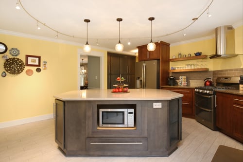 floor to ceiling cabinets in kitchen