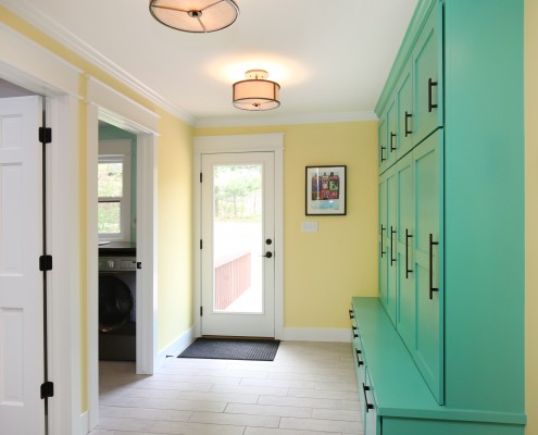 mud room colored cabinets