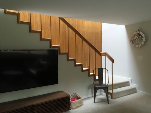 before staircase renovation