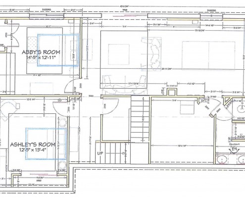 Basement floor plan after remodel