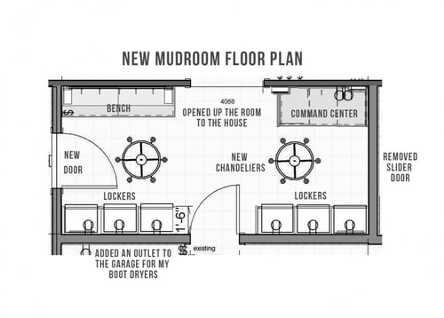 mudroom floor plan