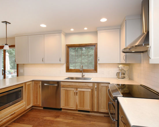 Thompson-remodeling-Natural Hickory-White Kitchen Remodel1